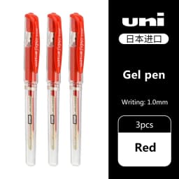 3pcs Japan UNI Highlight Gel Pens UM-153 for Writing Painting Signature Super Strong Color Overlay Uniball 1.0mm Art Supplies