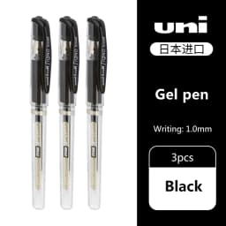 3pcs Japan UNI Highlight Gel Pens UM-153 for Writing Painting Signature Super Strong Color Overlay Uniball 1.0mm Art Supplies