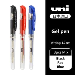 3pcs Japan UNI Highlight Gel Pens UM-153 for Writing Painting Signature Super Strong Color Overlay Uniball 1.0mm Art Supplies