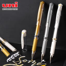 3pcs Japan UNI Highlight Gel Pens UM-153 for Writing Painting Signature Super Strong Color Overlay Uniball 1.0mm Art Supplies