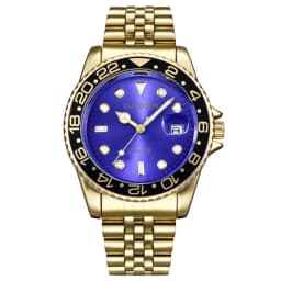 Men Original Brand Watches Gold Fashion Full Steel Band Simple Date Quartz Vintage Wristwatch Silver Montre Homme Reloj Hombre
