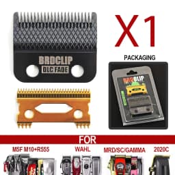 BRDCLIP 808E Scalelike DLC FADE Original Blade Hair Clipper Replaceable Cutter Head for 2020C Madeshow M10 M5 All Steel Blade