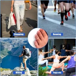 20Pcs silicone toe protector breathable gel toe cap men and women tasteless toe cover small toe anti friction toe tube