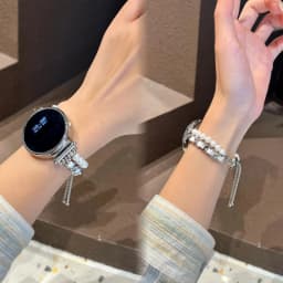 18mm 20mm 22mm Small Fragrance Chain Strap Suitable for Samsung Galaxy Watch 7 FE 5 Pro 4 6 44mm 40mm Bracelet Correa Metal