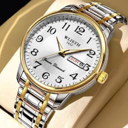 Quartz Watch Digital Elderly Professional Night Light Watch Calendar Waterproof Gift Watch