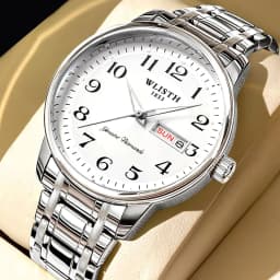 Quartz Watch Digital Elderly Professional Night Light Watch Calendar Waterproof Gift Watch