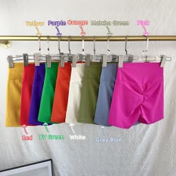 Women Sports Short Yoga Legging Shorts Squat Proof High Waist Fitness Tight Shorts Quick Drying Cycling Workout Gym Shorts