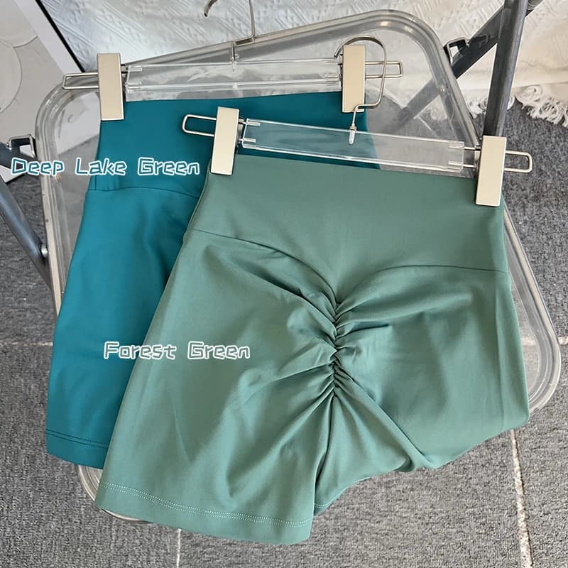 Women Sports Short Yoga Legging Shorts Squat Proof High Waist Fitness Tight Shorts Quick Drying Cycling Workout Gym Shorts