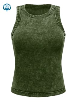 100% Cotton Solid Color Women Washed Vest Y2K Casual Tank Top Street Sleeveless Clothes Summer Rhinestone Craft Sportswear