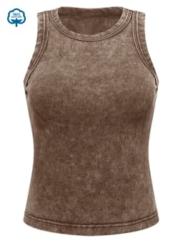 100% Cotton Solid Color Women Washed Vest Y2K Casual Tank Top Street Sleeveless Clothes Summer Rhinestone Craft Sportswear