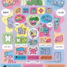 Korea Cute Bad Girl Cartoon Character Sticker Hand Account Notebook Diary Planner Scrapbook Stationery DIY Decorative Stickers