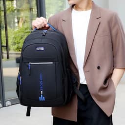 Spring New Backpack Male Leisure Business Travel Backpack Large Capacity Junior High School Bag Female Computer Men's Bag