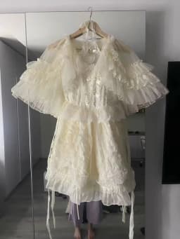 Lolita Short Shawl Coat Women Sweet Kawaii Lace Mesh Open Front Poncho Gothic Girls Retro Cute Princess Capes Outerwear