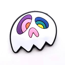 Flower Ghost Smile PVC Shoe Charms Slippers Buckle Combination Fit Wristbands Accessories Decoration Bands Gift Unisex Party