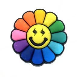 Flower Ghost Smile PVC Shoe Charms Slippers Buckle Combination Fit Wristbands Accessories Decoration Bands Gift Unisex Party