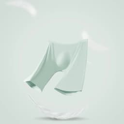 Men's ice silk underwear sports men's summer thin boxers lengthened anti-wear leg trackless running quick dry boxers
