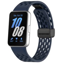 Magnetic Buckle Mesh Silicone Strap For Samsung Fit 3 Sport Breathable Watch Band For Samsung Galaxy Fit 3 Replacement Bracelet