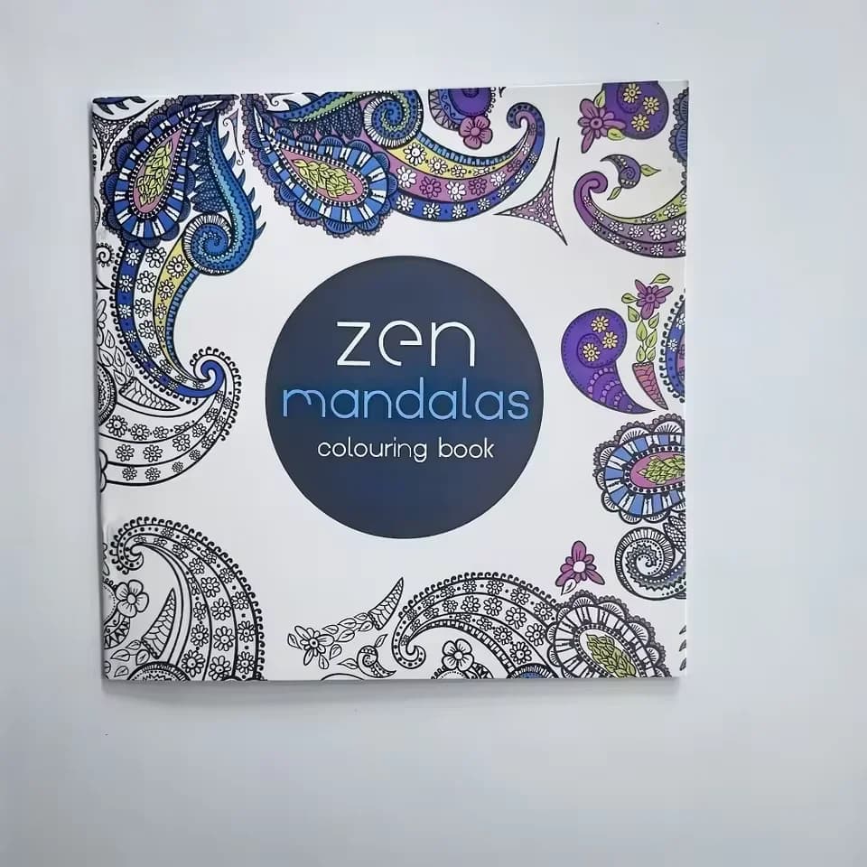 1PCS 24 Page Mandala Flower Coloring Book Casual Hand Drawn Graffiti Art Leisure Book,Essential for parent-child education