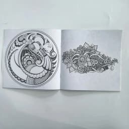 1PCS 24 Page Mandala Flower Coloring Book Casual Hand Drawn Graffiti Art Leisure Book,Essential for parent-child education