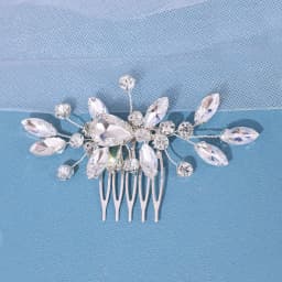 Luxury Crystal Rhinestone Flower Pearl Hair Comb Bridal Headband Tiara Hairpin Party Wedding Bridal Hair Accessories Jewelry
