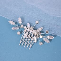 Luxury Crystal Rhinestone Flower Pearl Hair Comb Bridal Headband Tiara Hairpin Party Wedding Bridal Hair Accessories Jewelry