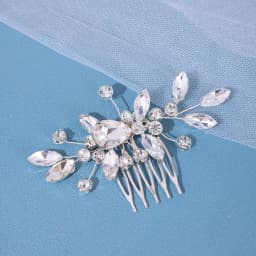 Luxury Crystal Rhinestone Flower Pearl Hair Comb Bridal Headband Tiara Hairpin Party Wedding Bridal Hair Accessories Jewelry