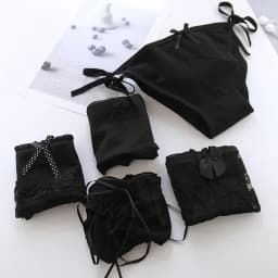 Black Bow Lace Underpant Panties Women Cotton Underwear Seamless Briefs Girls  Panties Lingeries Women's Underwear Panties