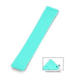18/19/20/21/22mm Pale Blue Hook and Loop Watch Strap Breathable Nylon Easy Adjust Adhesive Band For Sports Watch Band