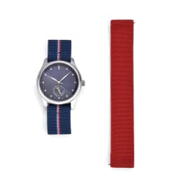 18/19/20/21/22mm Pale Blue Hook and Loop Watch Strap Breathable Nylon Easy Adjust Adhesive Band For Sports Watch Band