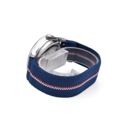18/19/20/21/22mm Pale Blue Hook and Loop Watch Strap Breathable Nylon Easy Adjust Adhesive Band For Sports Watch Band