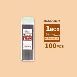 M&G Pencil Refill 2B/HB 0.5mm 0.7mm Graphite Refill Mechanical Pencil Refill Plastic Auto Replacement Pencil Refill
