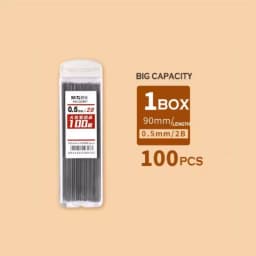 M&G Pencil Refill 2B/HB 0.5mm 0.7mm Graphite Refill Mechanical Pencil Refill Plastic Auto Replacement Pencil Refill