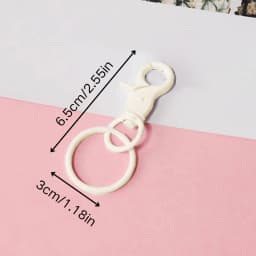 DIY New Cartoon Cute Musical Notes Carabiner Acrylic Mobile Phone Pendant INS Acrylic Bag Charms Backpack Hanging Accessories