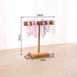 Solid Wood Jewelry Props Display Stand Bracelet Necklace Hair Band Jewelry Storage Display Rack With Wooden Base Supply