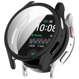 Silicone Case Glass For Samsung Galaxy Watch 7/6 40MM 44MM All-Around Screen Protector Soft TPU Protective Cover Watch7 44 Cases