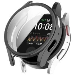 Silicone Case Glass For Samsung Galaxy Watch 7/6 40MM 44MM All-Around Screen Protector Soft TPU Protective Cover Watch7 44 Cases