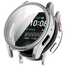 Silicone Case Glass For Samsung Galaxy Watch 7/6 40MM 44MM All-Around Screen Protector Soft TPU Protective Cover Watch7 44 Cases