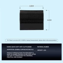 1pc Motorcycle Shift Gear Lever Anti-skid Pedal Rubber Cover Shoe Protector Foot Peg Toe Gel Motorcycle Rain Boots Accessories