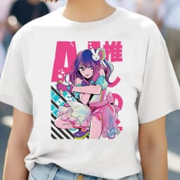Oshi No Ko top tees teen kawaii Punk 2000s Digital women Trendy t-shirt Y2k Graphic Trendy aesthetic Vintage