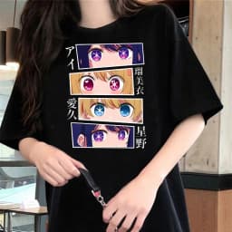 Oshi No Ko top tees teen kawaii Punk 2000s Digital women Trendy t-shirt Y2k Graphic Trendy aesthetic Vintage
