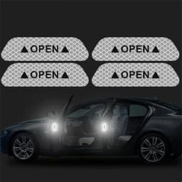 4PCS/set Car Reflective Strips Warning Stickers For Toyota Corolla Yaris Auris CHR Camry Prius RAV4 Highlander Car Door Stickers