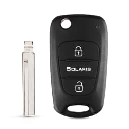 KEYYOU For Kia K2 K5 Rio 3 Ceed Sorento Sportage 3 BT Flip Remote Car Key Shell Case For Hyundai Solaris Accent Avante I30 IX35