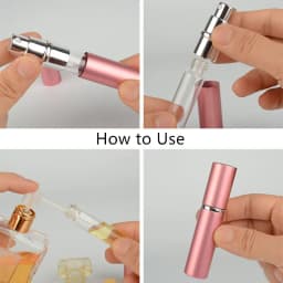 1PC 5ml 10ml Portable Mini Perfume Glass Bottle Travel Aluminum Spray Atomizer Empty Metal Parfume Atomiser Sprayer