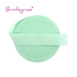 BRISTLEGRASS 2 5 10 Yard 5/8" 15mm Solid Matte Non-Shiny FOE Fold Over Elastics Spandex Band Hair Tie Headband Dress Sewing Trim