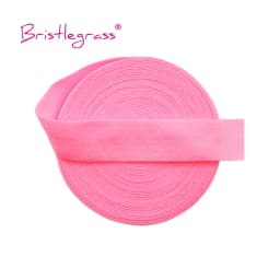 BRISTLEGRASS 2 5 10 Yard 5/8" 15mm Solid Matte Non-Shiny FOE Fold Over Elastics Spandex Band Hair Tie Headband Dress Sewing Trim