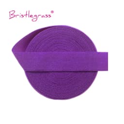BRISTLEGRASS 2 5 10 Yard 5/8" 15mm Solid Matte Non-Shiny FOE Fold Over Elastics Spandex Band Hair Tie Headband Dress Sewing Trim