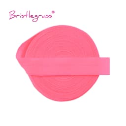 BRISTLEGRASS 2 5 10 Yard 5/8" 15mm Solid Matte Non-Shiny FOE Fold Over Elastics Spandex Band Hair Tie Headband Dress Sewing Trim