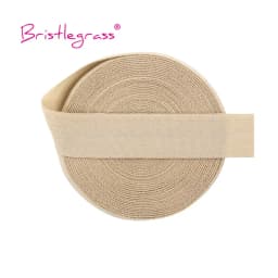 BRISTLEGRASS 2 5 10 Yard 5/8" 15mm Solid Matte Non-Shiny FOE Fold Over Elastics Spandex Band Hair Tie Headband Dress Sewing Trim