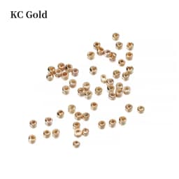 100-500pcs/lot Gold Copper Ball Crimp End Beads Dia 2 2.5 3 mm Stopper Spacer Beads For Diy Jewelry Making Findings Supplies