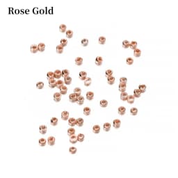 100-500pcs/lot Gold Copper Ball Crimp End Beads Dia 2 2.5 3 mm Stopper Spacer Beads For Diy Jewelry Making Findings Supplies